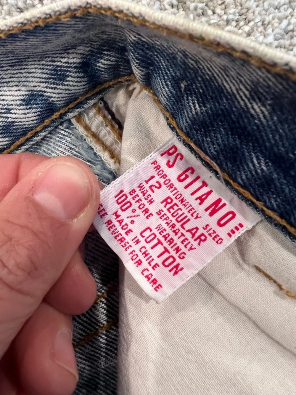 P.S. Gitano Vintage VTG Women’s Jeans Size 12 Acid Wash High Waist Pants Rare - Picture 10 of 16